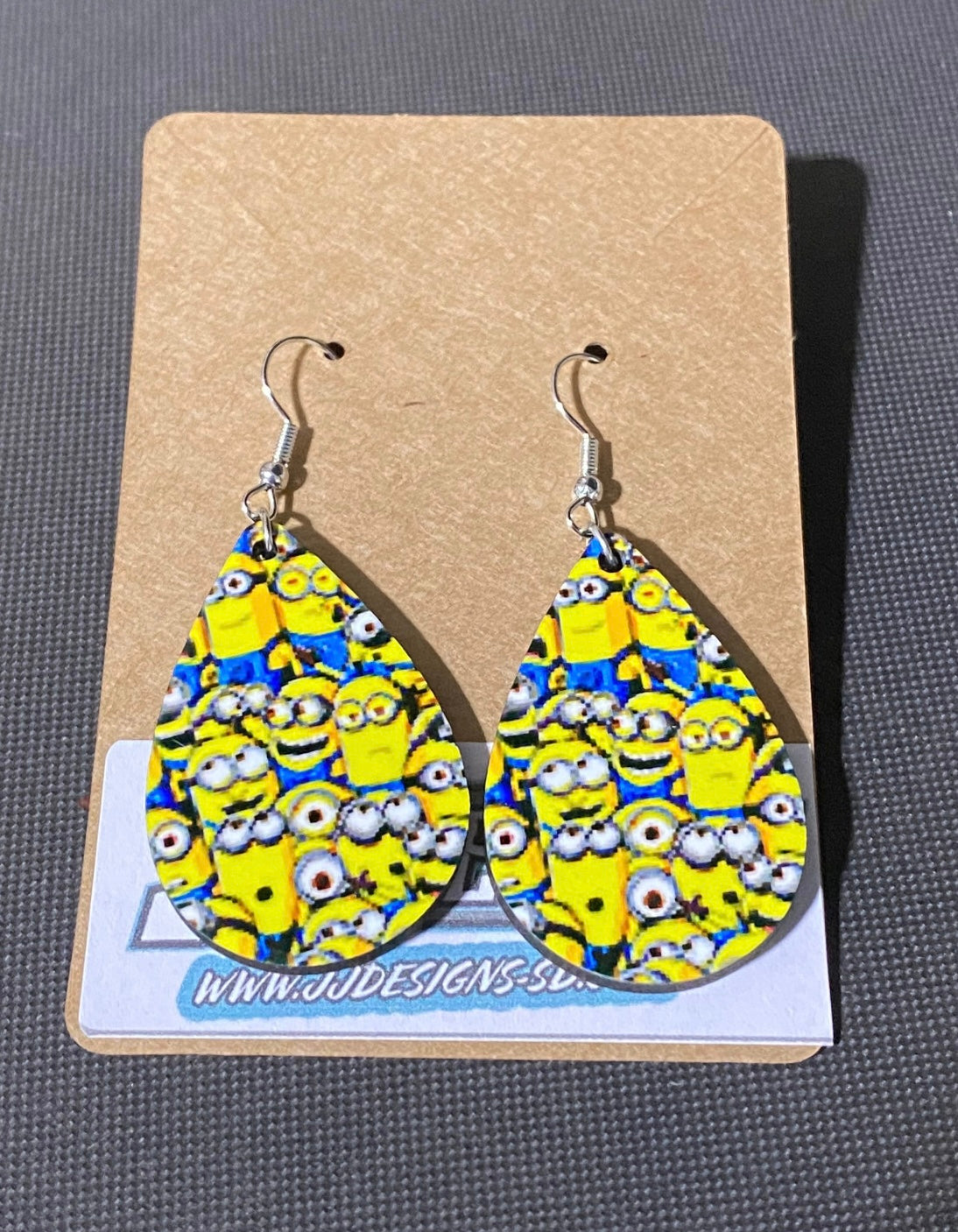 Minion Teardrop Earrings