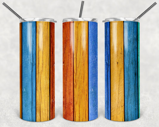 Colorful Wood Tumbler