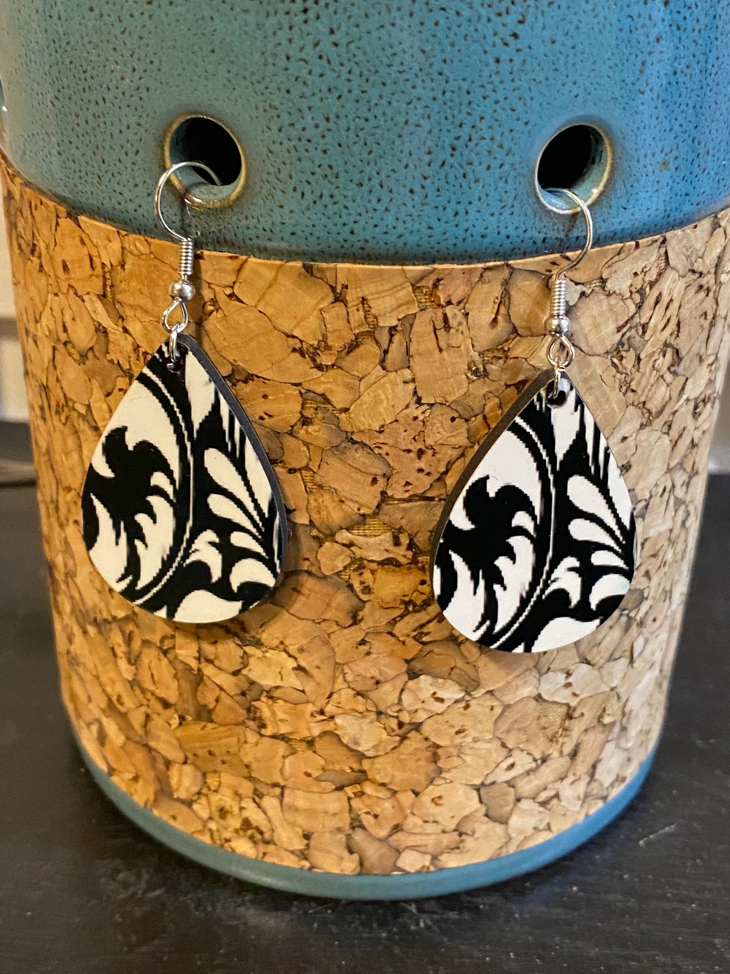 Aztec Teardrop Earrings