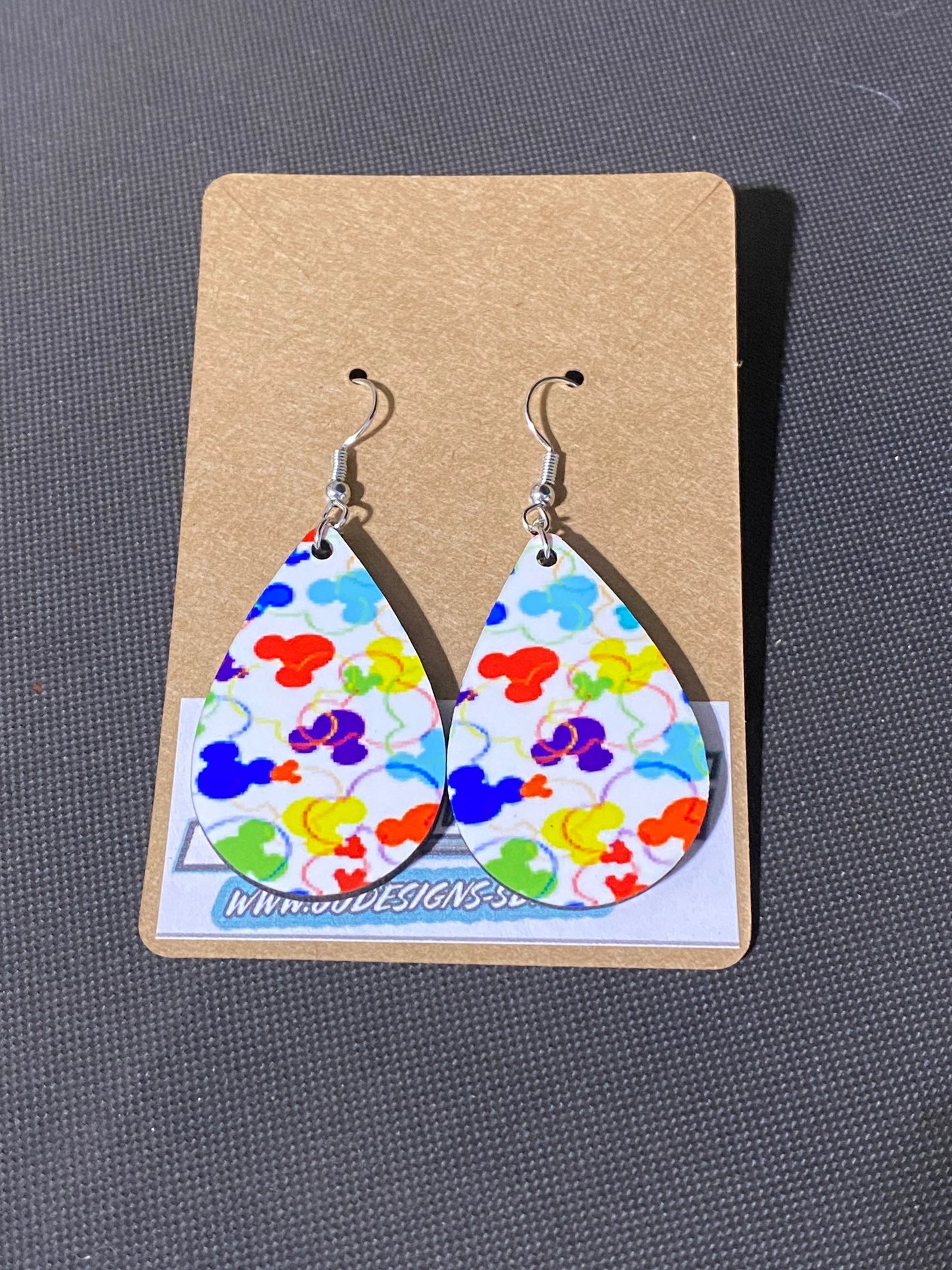Mickey Teardrop Earrings