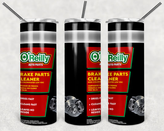 O'REILLY'S BRAKE PARTS CLEANER TUMBLER